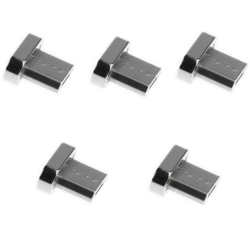 5 Pack Micro USB Male Cord Magnetic Tip Charger Connector for Android Phone