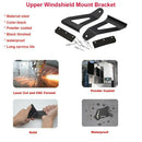 Upper Windshield Roof 52Inch Curved LED Light Bar Mounting Brackets Kit for