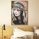 5D DIY Full Drill Diamond Painting Cross Stitch Embroidery Kit (Indian07)