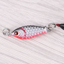4X  Hard Metal Fishing Lures Crank Bait Small Minnow Lure Bass Tackle Hooks  JR