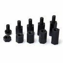 180pcs M3 Black Nylon Standoff Spacer Hex Screw Nut Assortment Kit w/Box 6-20MM
