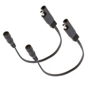 2 Pieces SAE to DC Coax Motorcycle Heat Clothing Adapter 18AWG Copper Wire