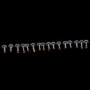 16 6mm Multicolor Labret Lip Bars Rings Body Piercing T6P8