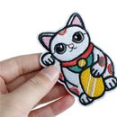 lucky cat cloth badges patch embroidered applique sewings patches clothe FT