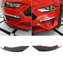 Carbon Fiber Front Fog Light Lamp Eyebrow Cover Trim for Ford Mustang 2018