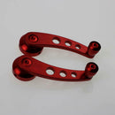 2Pcs Billet Aluminum Window Winder Black Car Crank Glass Handle Knob Unive WVS