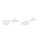 2pcs White Double Twin Roller Door Catches Cabinet Cupboard Furniture Latch
