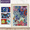 5D DIY Special Shaped Diamond Painting Flower Cross Stitch Mosaic Craft Kit