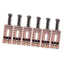 Set of 6 Copper Roller Bridge Tremolo Saddles for Fender ST TL Style Guitar
