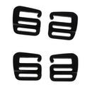 4 Pcs 1'' G Hook Outdoor Webbing Buckle Luggage Sack Strap Belt 25mm Black