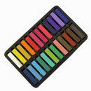 Non-Toxic Hair Chalk Temporary Hair Dye Color's Soft Pastels Salon Set Kit