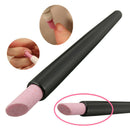 Black Quartz Scrubs Stone Cuticle Stick Pen Cuticle Nail Art Pusher Spoon C P9J1