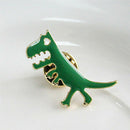Green Dinosaur Badge Lapel Pin Brooch For Bag Backpack Accessories Kids Gift Bj