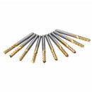 10Pcs Coating End Mill CNC PCB Wood Engraving Drill Bit Set 1/8 inch Shank