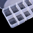 10compartments transparent visible plastic fishing lure box fishing tackle bo G+