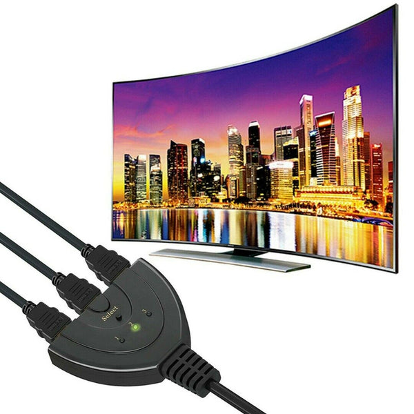 4K 3 Port HDMI Splitter Cable 4K HDMI 1.4 Switch Switcher HUB Adapter for HDTV X