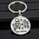 Engraved Keyring Thanks for Teacher Keychain Custom Name Gift for Teacher  OZ
