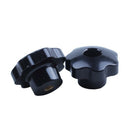 M8 x 50mm Diameter Thread Clamping Star Knob Black Replacement 2pcs Y4V7