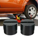 2x Car 5cm Universal Slotted Frame Rail Floor Jack Guard Adapter Lift Rubb MEQ