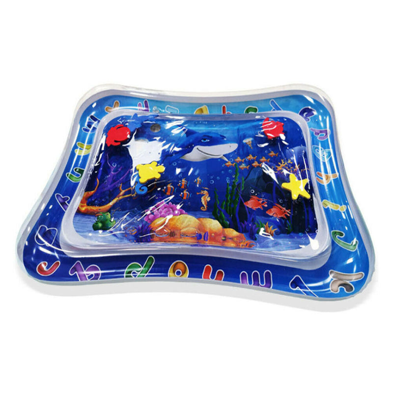 Ocean Fish Baby Inflatable Patted Pad PVC Crawling Water Cushion Play Mat