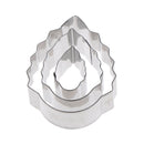 12pcs flower shape cookie cutter slicers biscuit stainless steel cake mold B Bj