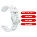 Silicone Porous Watchband for Garmin Forerunner 220 230 235 620 630 (White) A