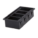 4x Car Boat Rocker Switch Panel Housing Holder Box Black 1/ 2/ 3/4 Grid