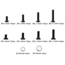 180pcs Alloy Steel M3 Hex Socket Button Head Round Heat Screw Assortmen LAJ