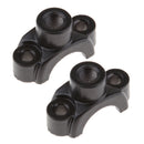 Black 22mm,2pcs Handlebar Rearview Mirror Bracket Rearview Mirror Holders C