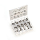 50 Pcs Fishing Sharpened Hook Tackle 10 Size #3-#12 Black Golden  Black Color M&
