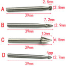 10x HSS Wood Router Bits Files Cutter Milling Engraving Rotary Tool Practi EAO