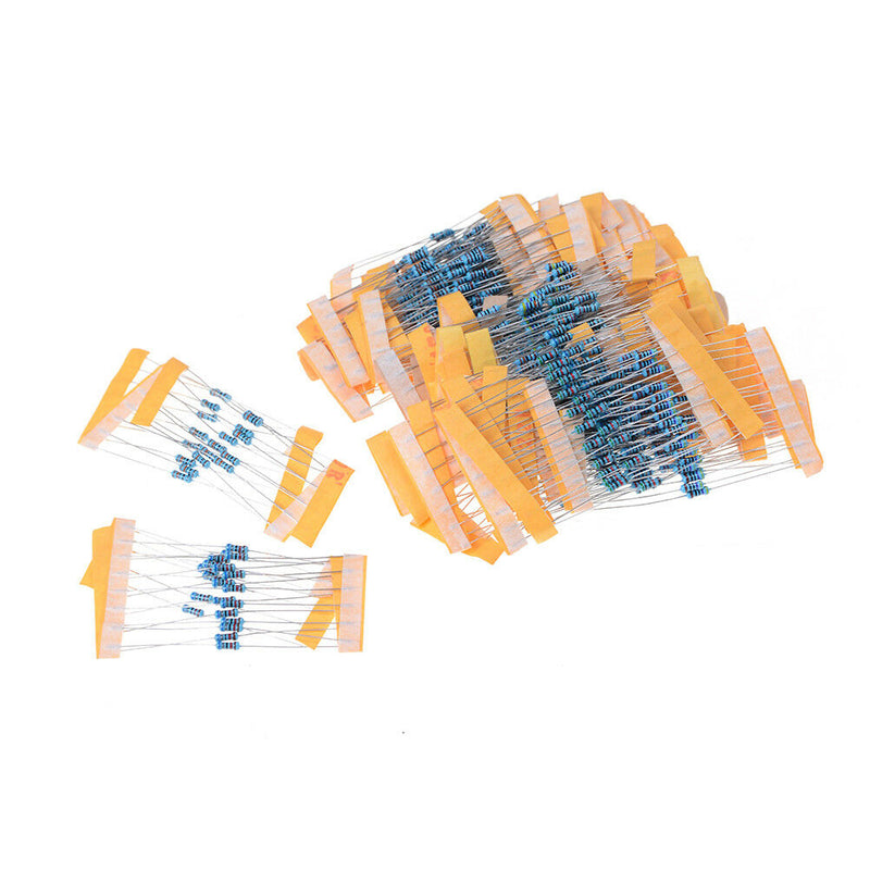 600x 30 Values 1/4W Metal Film Resistors Resistance Assortment Kit Ew