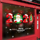 2020 Near Year Christmas Wall Stickers Cartoon Snowman Santa Claus Window S W5A8