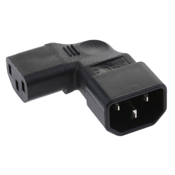 High Performance Male 90 Degree IEC 320 C14 To Female C13, Additional Cable