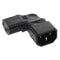High Performance Male 90 Degree IEC 320 C14 To Female C13, Additional Cable