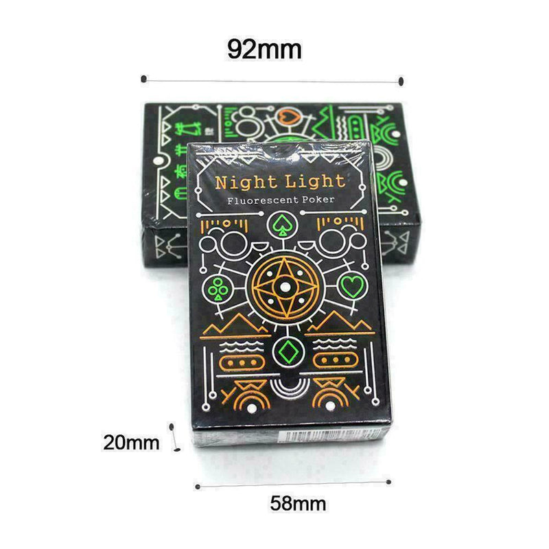 Playing Poker Cards Deck Playing Luminous Cards Board Night Game Practical W8D5