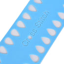 2pcs Plastic Cross Stitch Row Line Board Embroidery Floss Thread Yarn Organiz JR