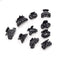 10pcsular Mixed Small Plastic Black Hair Clips Hairpin Claws Clamps LJ
