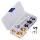 63 psc Sets Snap Fasteners Kit 12mm Metal Snap Buttons Press Studs with 2 P M6K7