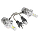 1Pair Universal 6500K 8000LM H4 LED COB Car Auto Headlight Head Lamp Bulbs