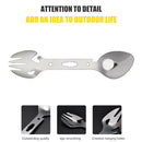 Multifunctional Stainless Steel EDC Spork Fork Spoon Bottle Opener for Picnic