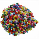1000 Pcs 10mm Mixed Color Soft Fluffy Pom Poms Pompoms for kids Crafts U3T7