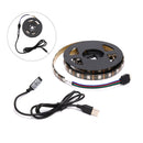 USB LED Strip Light White TV Backlight Lamp Self Adhesive Flexible Tape Wire BX