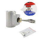 1X Camping Hiking Stove Adaptor Gas Tank Inflation Valve Convert Fuel Caniste Ew