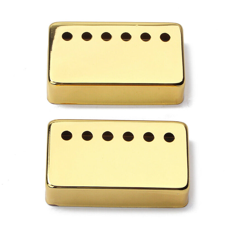 2 Pieces Copper Guitar Pickup Covers for Les Paul Electric Guitar Parts Golden