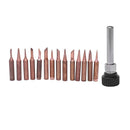 15PCS pure copper solder Iron tip 900M tip for soldering rework station for