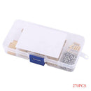 270Pcs M2 3-25mm Male to Female Brass PCB Standoff Screw Nut Assortment AOQ
