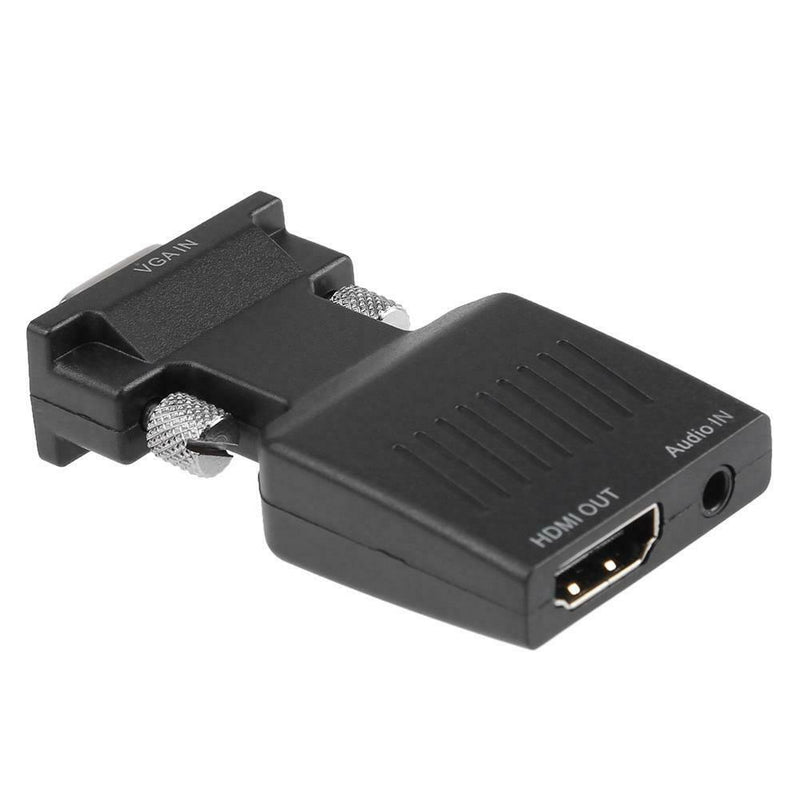 Portable VGA Male Port to HDMI Female Port Converter Adapter Connector