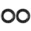 2pcs Dome Light Cover Carbon Fiber Trim Stickers for Audi Q7 SQ7 4M 2016-2019