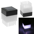 Outdoor LED Solar Post Headlamp Waterproof Fence Lamp Home Garden Lantern